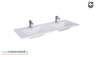 Umywalka SKAPPA 140 DUO BIA�A
